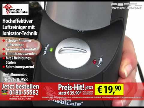 newgen medicals Hocheffektiver Luftreiniger mit Ionisator-Technik