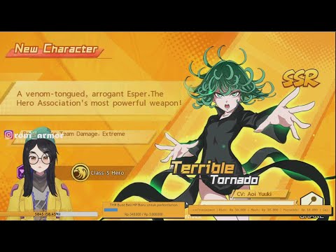 GACHA  RATE UP TATSUMAKI TEORI JADI VTUBER , HOKIIIIIII AKHIRNYA - One Punch Man The Strongest