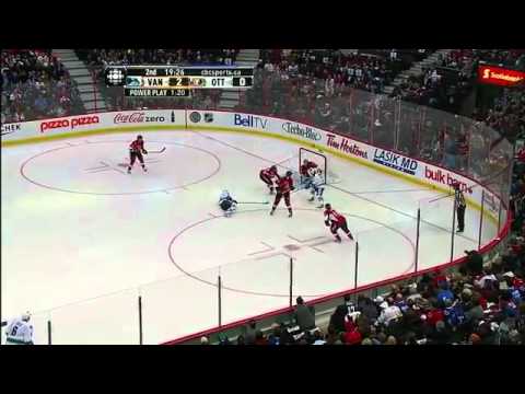 Vancouver Canucks vs Ottawa Senators Game Highlights December 10th 2011
