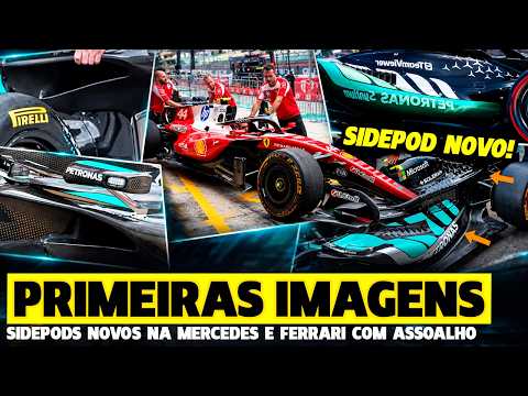 🚨PRIMEIRAS IMAGENS MOSTRAM SIDEPODS E ASSOALHO DA MERCEDES E FERRARI ATUALIZADA | FÓRMULA 1