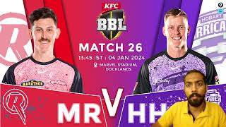 REN vs HUR Dream11 Prediction, Melbourne Renegades vs Hobart Hurricanes Dream11 Team Prediction, BBL