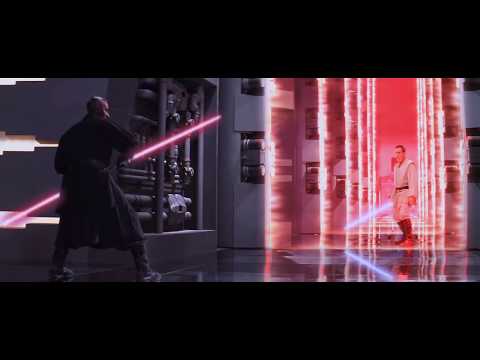 DARTH MAUL - Star Wars : The Phantom Menace - Lightsaber Fight - RE-CUT in HD!!!