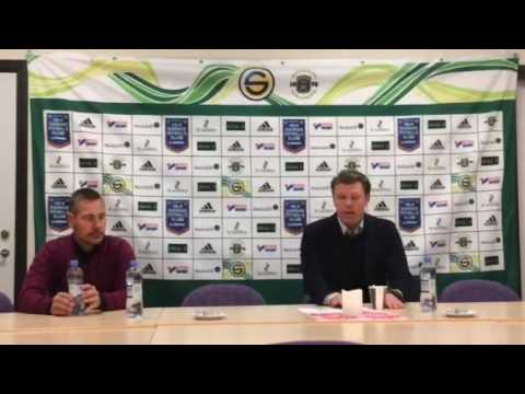 Presskonferens efter Ängelholms FF - Örgryte IS (2016-10-30)