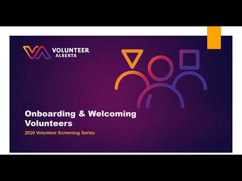 Onboarding and Welcoming Volunteers