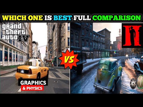 GTA 4 VS MAFIA 2 PHYSICS COMPARISON | GTA 4 VS MAFIA 2 WHICH IS BEST