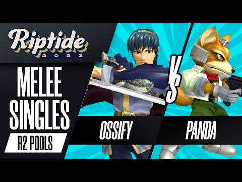 Ossify (Marth) vs Panda (Fox) - Melee Singles Round 2 Pools - Riptide 2023