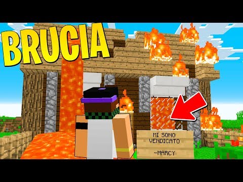 HO BRUCIATO LA CASA DI MARCO (Scherzo Grief) - Minecraft ITA Vanilla