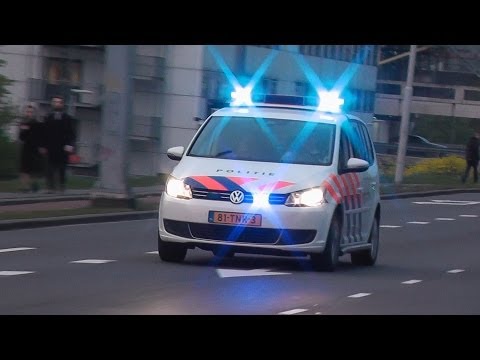 2x Politie met PRIO 1/Spoed in Rotterdam naar een Melding