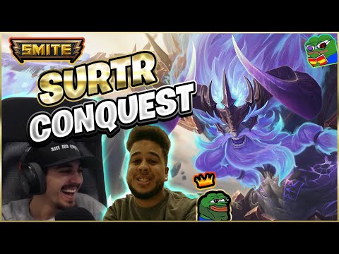 SURTR, POR FIN LO PUEDO JUGAR EN RANKED | Julio | Smite Ranked Conquest DuoQ Cuban 💜