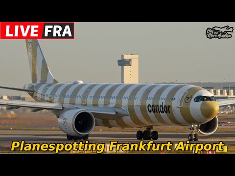 🔴Live Saturday Sunset 🌇Planespotting Frankfurt Airport #livestream 👋