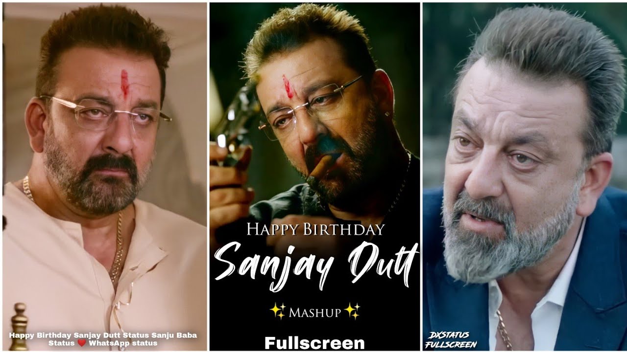 Sanjay Dutt Birthday Fullscreen Whatsapp Status | Happy Birthday Sanjay Dutt Status | MoodOff Status