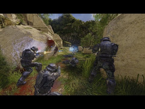 Halo 2 ODSTS Vs The Covenant Ai Battle