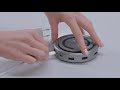 Canyon USB Type-C kelių prievadų šakotuvas su belaidžiu įkrovikliu DS-7