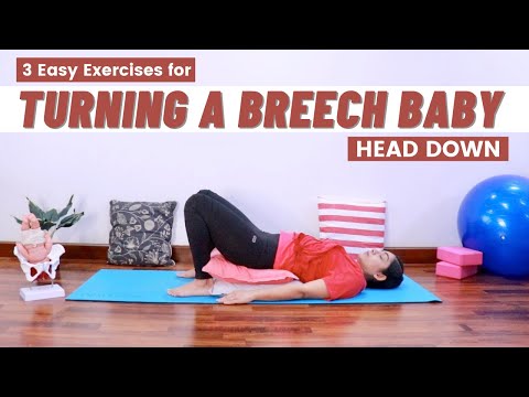How to Turn a Breech Baby into Head Down position | 3 Exercise to Help Naturally Flip a Breech Baby