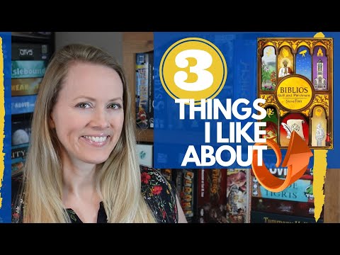 3 Things I Like About...BIBLIOS: QUILL AND PARCHMENT | What's Cool About This Roll & Write Game!
