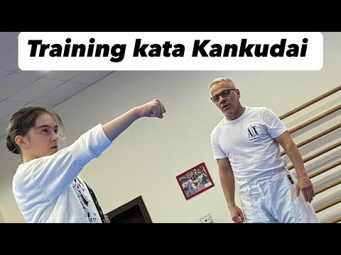 Anil Shariatpanahi Karate training kata kankudai shotokan style #karate #karategirl #armenia #mma