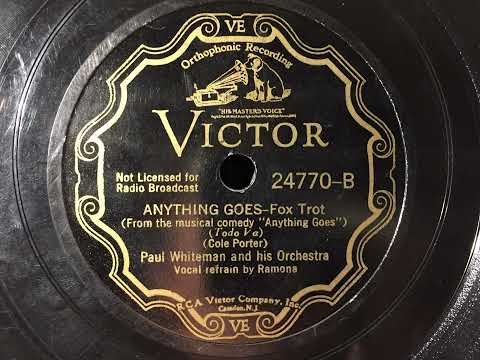 1935 Hit, ANYTHING GOES  - Paul whiteman and Ramona