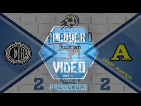 CAMPEONATO ALAGOANO SUB 20 - 2017 GOLS ENTRE ASA 2X2 DESP  ALIANÇA