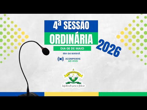 QUARTA SESSÃO | TV CÂMARA DE VEREADORES DE MARCOLÂNDIA PIAUÍ | 08 DE MAIO