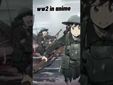 ww2 in anime vs ww2 in real life #military #ww2