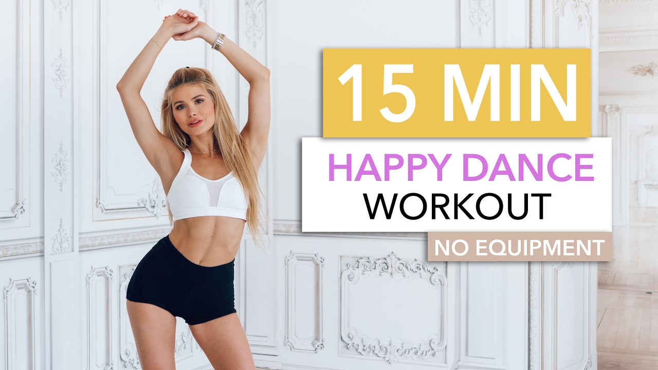 15 MIN HAPPY DANCE WORKOUT - burn calories and smile / No Equipment I Pamela Reif - YouTube