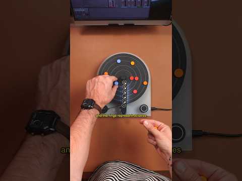 the most unique sequencer! 🫨 its called ORBITA by Playtronica  #midicontroller #synth #midigear