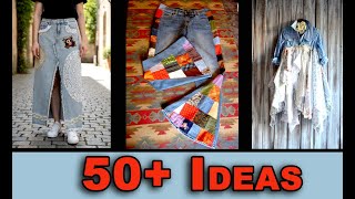 50+ Unique Ideas to Upcycle Jeans & Sew Denim Projects
