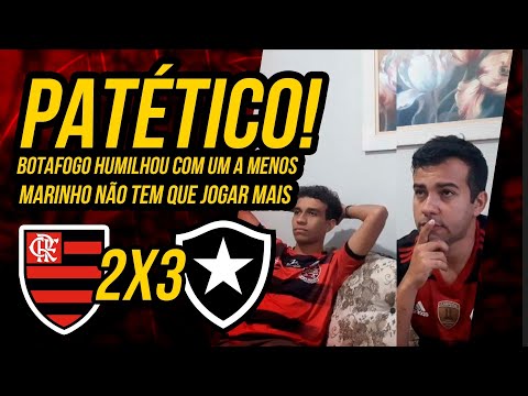 REACT FLAMENGO 2X3 BOTAFOGO / BOTAFOGO HUMILHA COM UM A MENOS / BRASILEIRÃO 2023