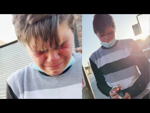 This Humble Young Boy Was Cleaning and Guarding Cars and This Made Him Cry. Must Watch!
