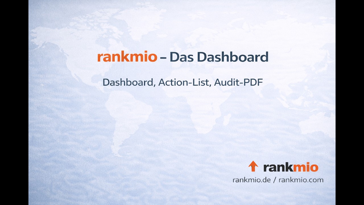 Das Rankmio Dashboard