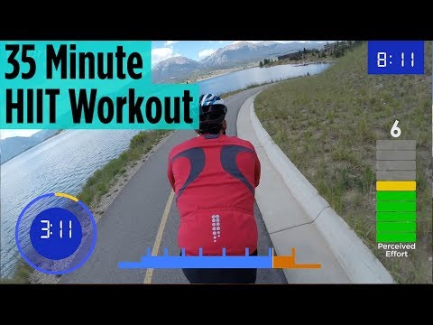 35 Minute Indoor Cycling HIIT Workout | Colorado
