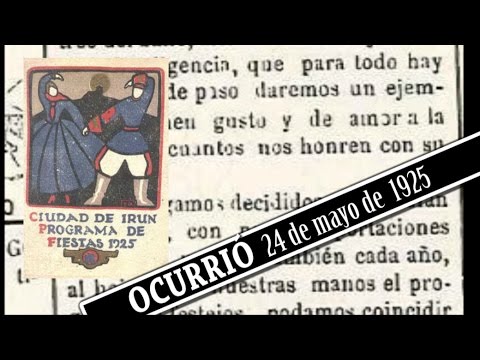 ¿Qué ocurrió el 24 de mayo de 1925 en Irun? | Ocurrió | Txingudi Online