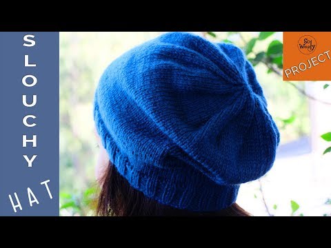 How to knit a Slouchy-Hipster Hat, for absolute...