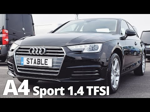 2016 new Audi A4 Sport walk around 1.4 TFSI black
