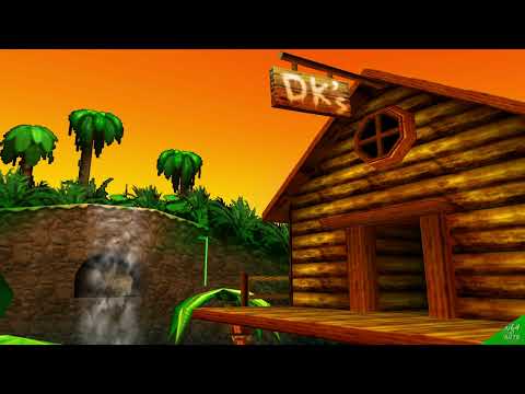 pov: You Stay the Night in DK's Tree House in Donkey Kong 64 (Relaxing Music Mix Playlist)