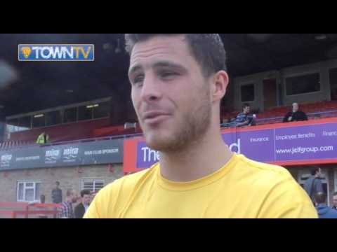 Jasyon Leutwiler post Chelenham Town away 14/15 - Town TV