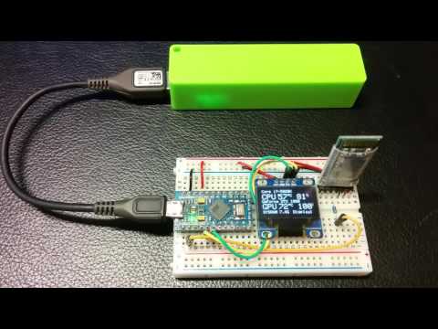 GnatStats Tiny OLED PC Performance Monitor  Bluetooth Test