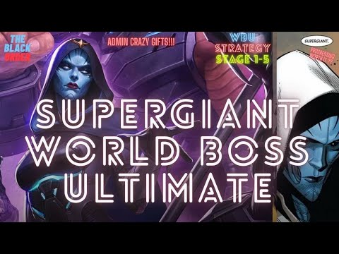 THE BLACK ORDER IS HERE - SUPERGIANT WBU STAGE 1 TO 5 - ADMIN GIFTS CTPS /PCARD| Marvel Future Fight