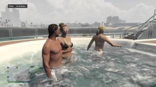 GTA 5 Yacht Hot Tub Friends w benefits