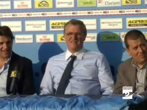 AlbinoLeffe presentazione nuovi acquisti Antenna 2 TV 150709