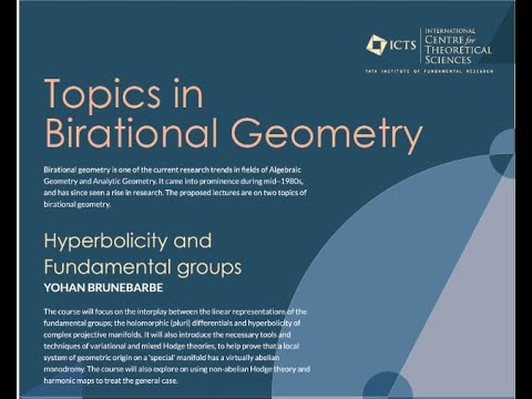 Birational Geometry and Orbifold Pairs : Arithmetic and hyperbolic.. (Lecture 4) by Frederic Campana