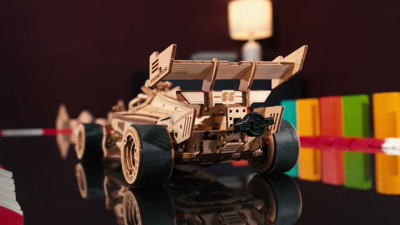 RoboTime 3D dřevěná skládačka Závodní auto