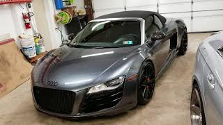 Something different in the garage today... Audi R8 V10 Spyder!