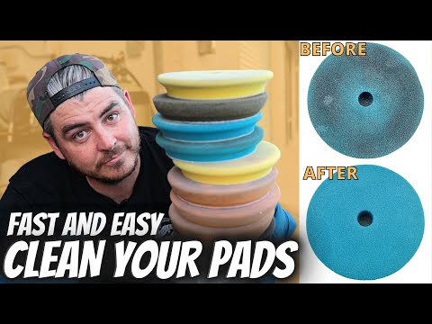 Best Way to CLEAN CAR POLISHING PADS | Car Detail | Car Polishing Pads