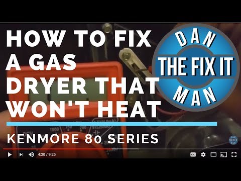 Kenmore Gas Dryer Not Heating - How to Fix - DIY