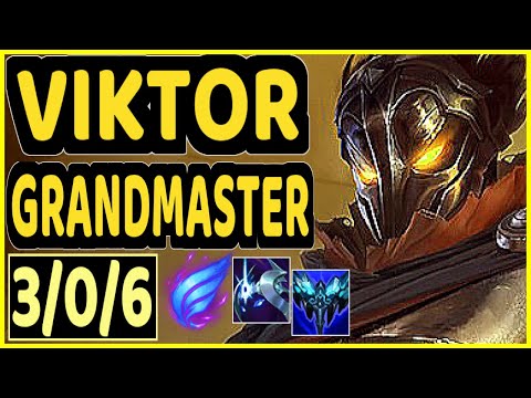 T1 FAKER (VIKTOR) - 3/0/6 KDA MID GAMEPLAY - KR Ranked GRANDMASTER