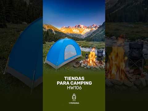 Casa de campaña plegable Azul para 1 persona HW106-BU 