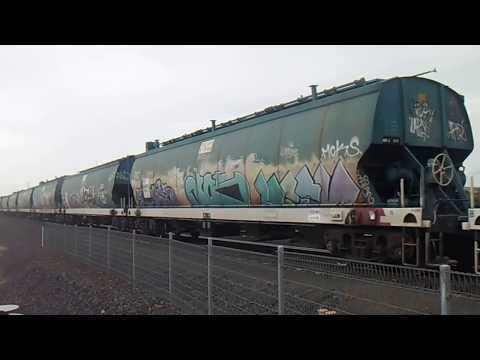 1st Grain train entering Geelong