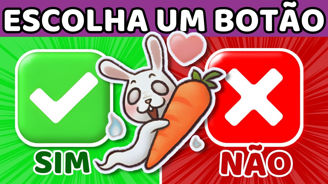 Sim ou Não|🐇🥕Especial de Páscoa| Escolha um botão TikTok| Jogo das Escolhas 🍫🥚| Quiz Choose a button