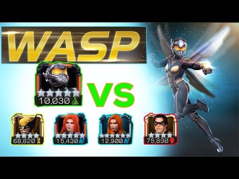 Wasp 5* Rank 4 Duped, Abilities & Gameplay | Marvel Contest Of Champions Wasp MCOC